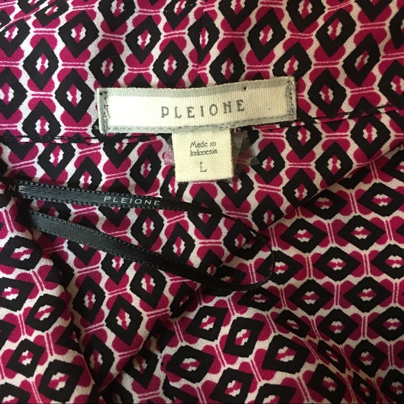 Pleione Nordstrom High Low Geometric Blouse Top - Picture 6 of 8